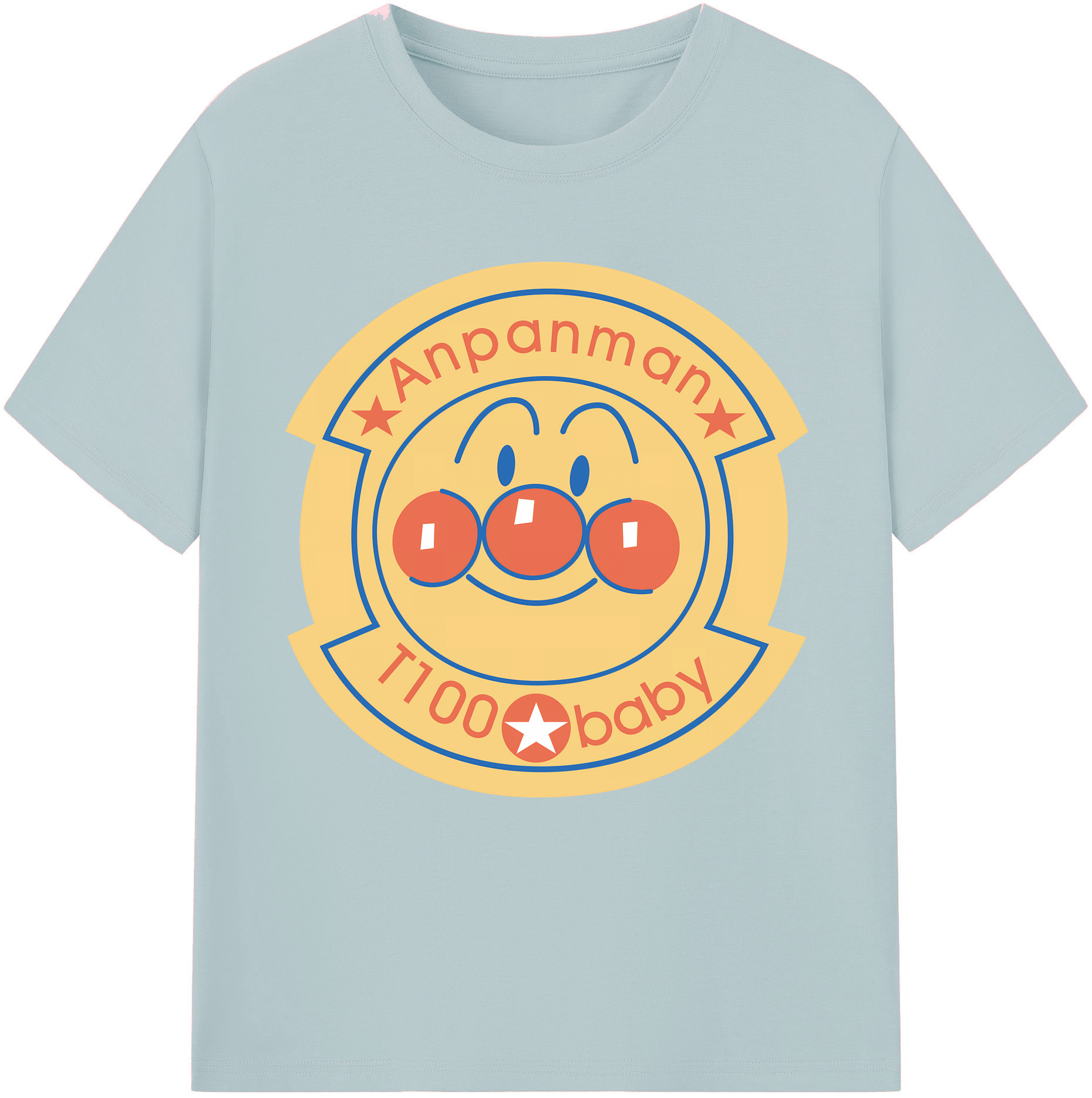 （画像用） アンパンマン Anpanman 綿100％半袖Tシャツ（フロントプリント）